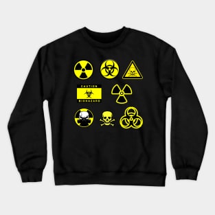 Biohazard warnings Crewneck Sweatshirt